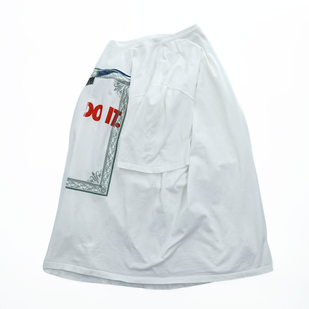 HURRAY HURRAY 日本製 composition Remake Tシャツ L ホワイト NIKE リメイク 再構築 C4026-1