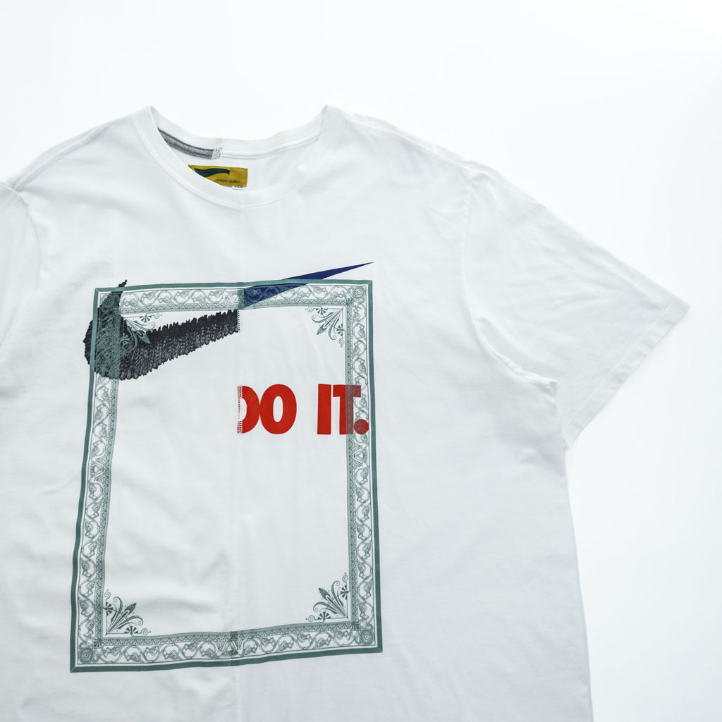 HURRAY HURRAY 日本製 composition Remake Tシャツ L ホワイト NIKE リメイク 再構築 C4026-1