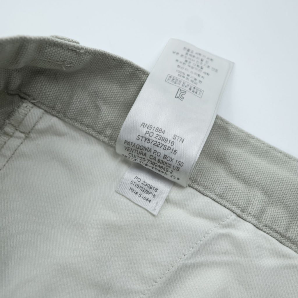 Patagonia スタンドアップショーツ STAND UP SHORTS オーガニックコットン ショートパンツ L ベージュ キャンバス ダック地 57227
