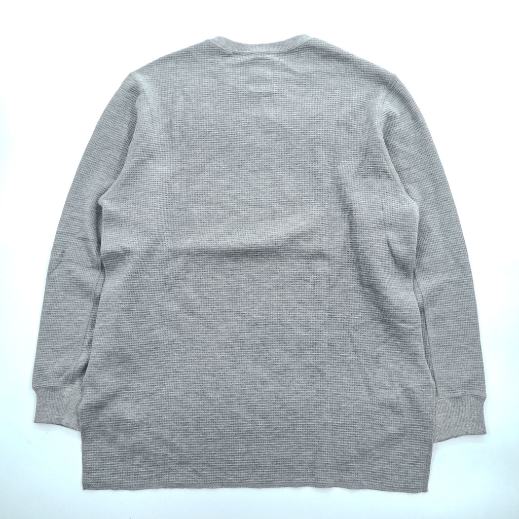 Name. 日本製 ワッフルサーマル カットソー WAFFLE THERMAL L/S 長袖 ロングスリーブ Tシャツ S グレー ラウンドカット NMCU-17SS-001 未使用品