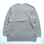 Name. 日本製 ワッフルサーマル カットソー WAFFLE THERMAL L/S 長袖 ロングスリーブ Tシャツ S グレー ラウンドカット NMCU-17SS-001 未使用品