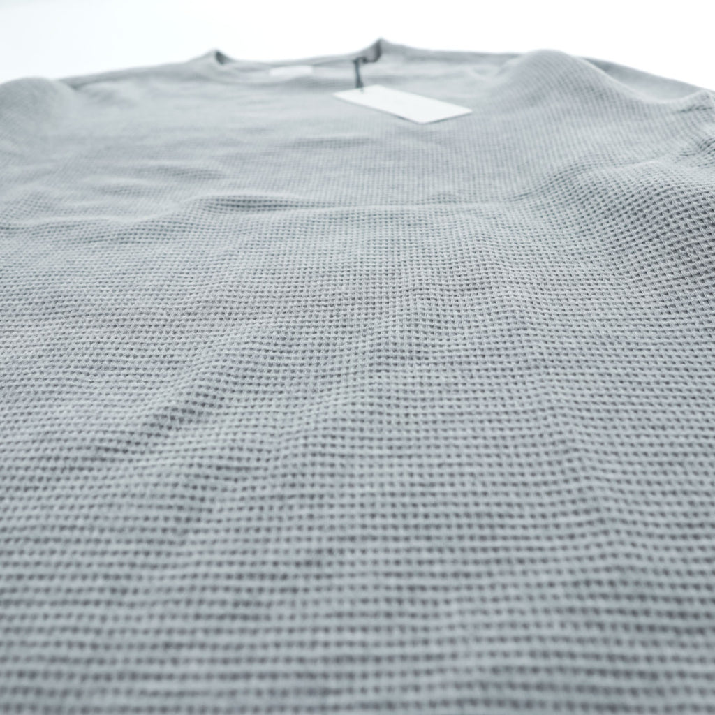 Name. 日本製 ワッフルサーマル カットソー WAFFLE THERMAL L/S 長袖 ロングスリーブ Tシャツ S グレー ラウンドカット NMCU-17SS-001 未使用品