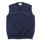 GUCCI ラムウール Vネック ニットベスト M ネイビー 羊毛 スタッフユニフォーム 制服 Uniform 非売品 Not For Sale