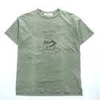 REMI RELIEF The Golden State Never Mind Guitar Graphic Vintage Wash Olive T-Shirt Size M Made in Japan