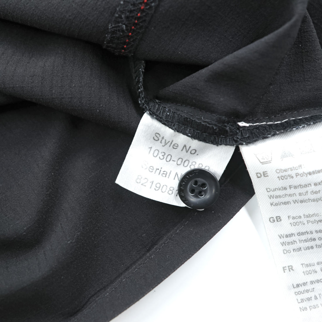 MAMMUT リップストップ ポリエステル 半袖シャツ M ブラック Finn Shirt 通気性 軽量 1030-00880