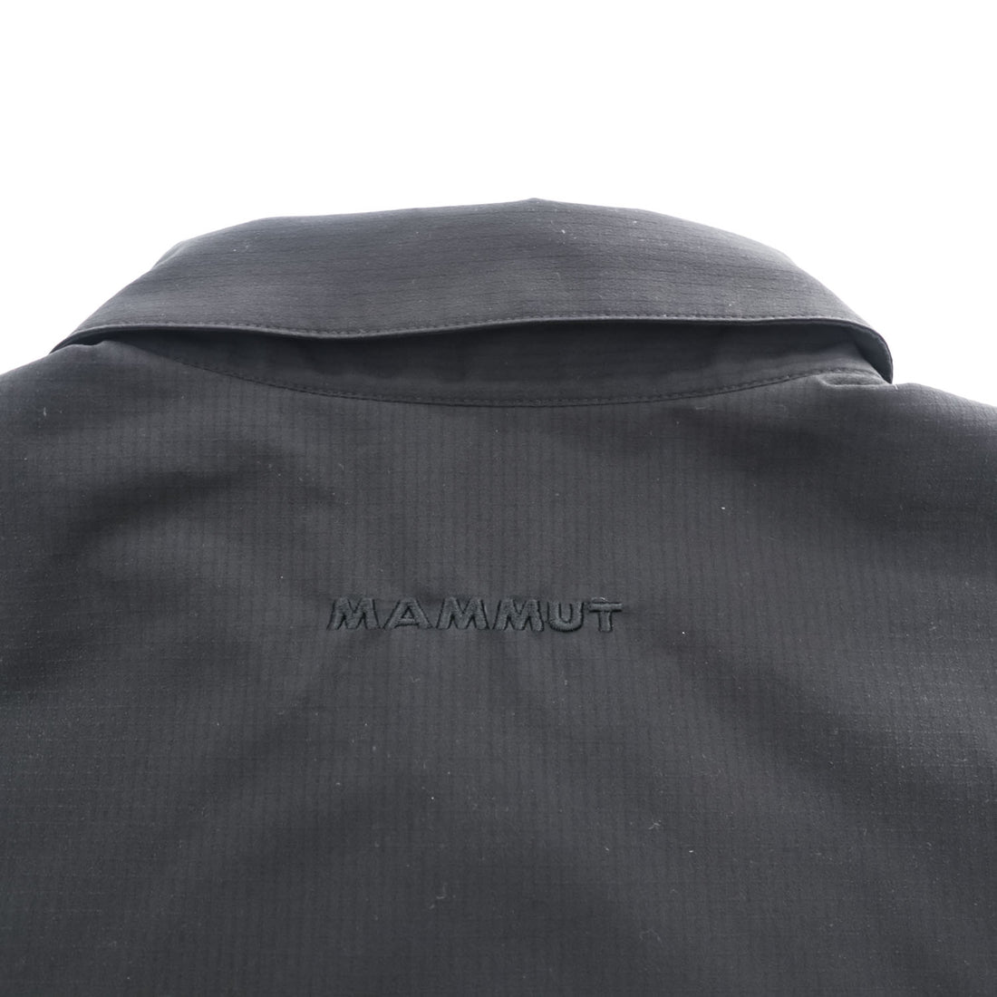 MAMMUT リップストップ ポリエステル 半袖シャツ M ブラック Finn Shirt 通気性 軽量 1030-00880