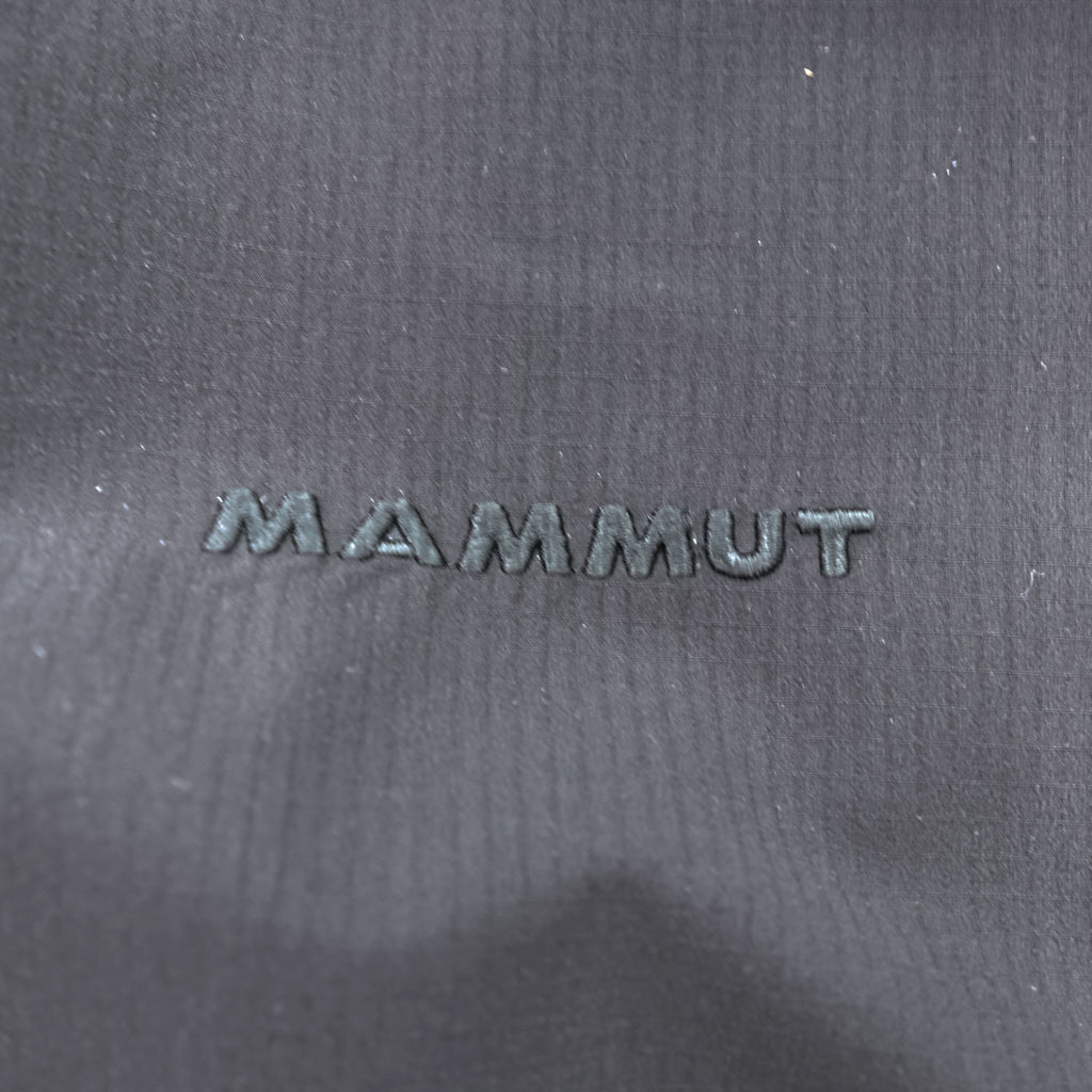 MAMMUT リップストップ ポリエステル 半袖シャツ M ブラック Finn Shirt 通気性 軽量 1030-00880