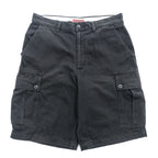 Schott NYC Cotton Cargo Shorts Black XL Military Utility Short Pants