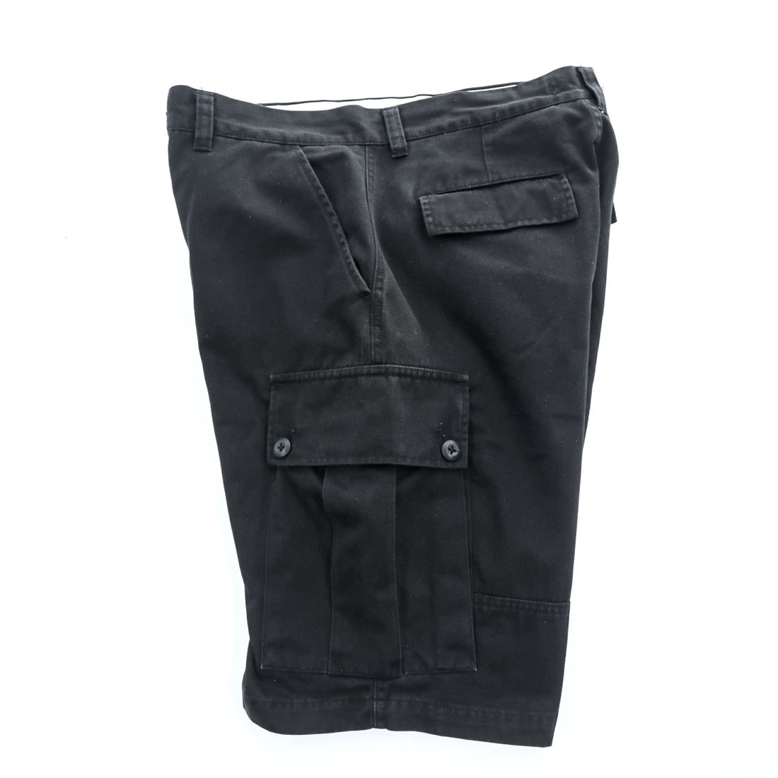 Schott NYC Cotton Cargo Shorts Black XL Military Utility Short Pants