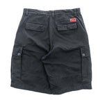 Schott NYC Cotton Cargo Shorts Black XL Military Utility Short Pants