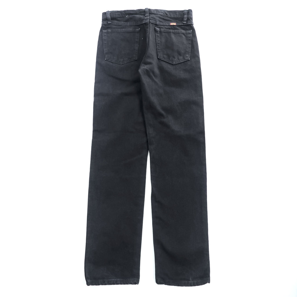 RUSTLER Black Denim Jeans W30 L32 Made in Mexico Straight Leg