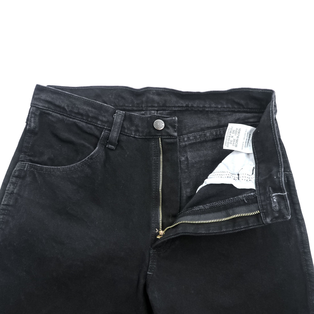 RUSTLER Black Denim Jeans W30 L32 Made in Mexico Straight Leg