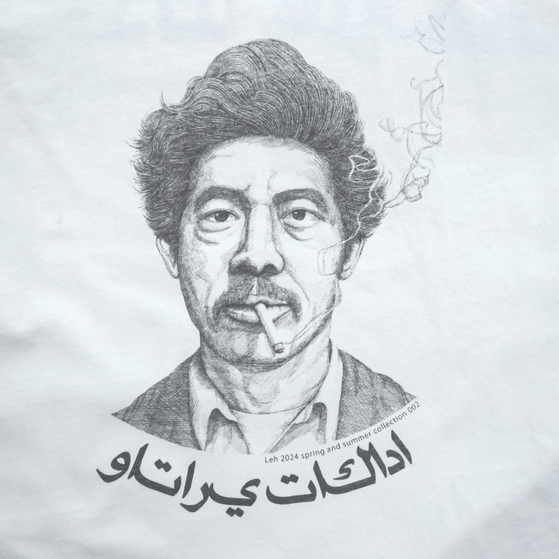 Leh 肖像画 グラフィック Tシャツ FREE ホワイト スリット Kurt Vonnegut 2024