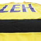 Leh 日本製 メッシュ ゲームシャツ 長袖 ロングスリーブ Tシャツ L イエロー GAME L/S T-SH オーバーサイズ プルオーバー LEH1050