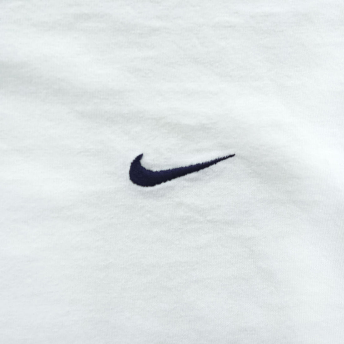 NIKE 90年代 USA製 ヴィンテージ リンガーTシャツ XL ホワイト ネイビー 刺繍 スウォッシュ