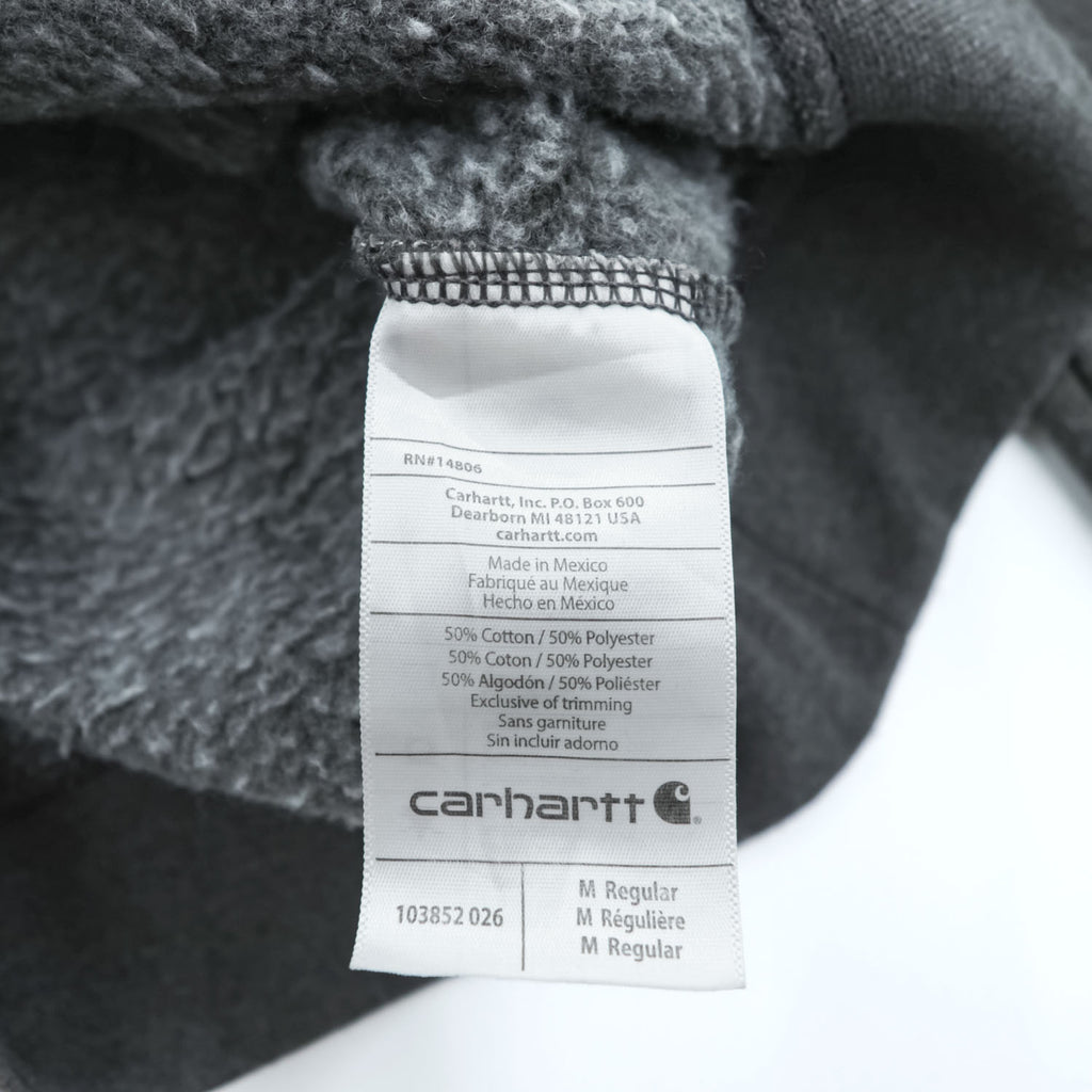 carhartt クルーネック スウェット トレーナー LOOSE FIT M グレー 裏起毛 ポケット 前V 103852 026