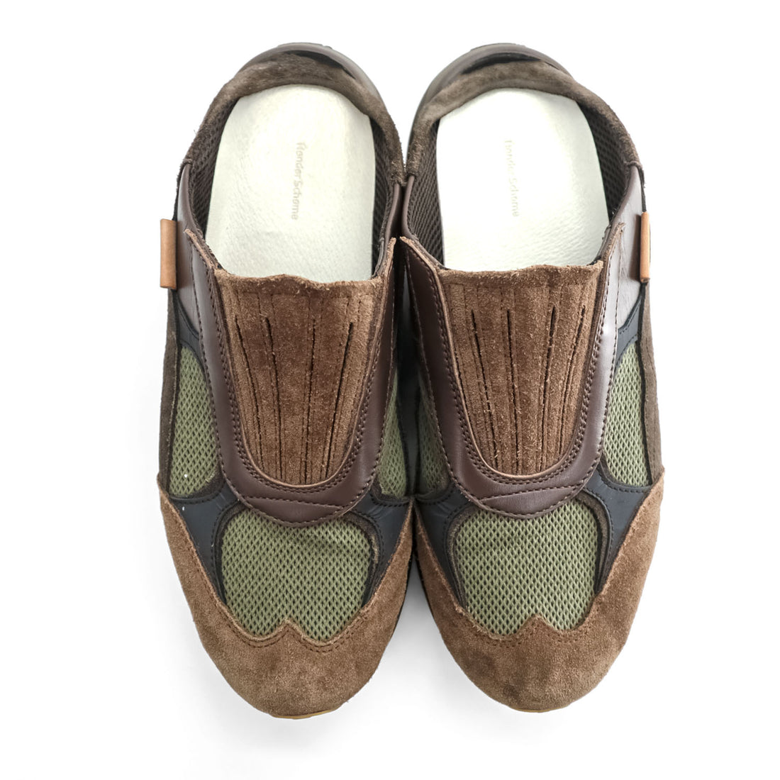 Hender Scheme スニーカー ミュール スリッポン Polar Mule スエード シューズ 26.5cm ブラウン Vibramソール