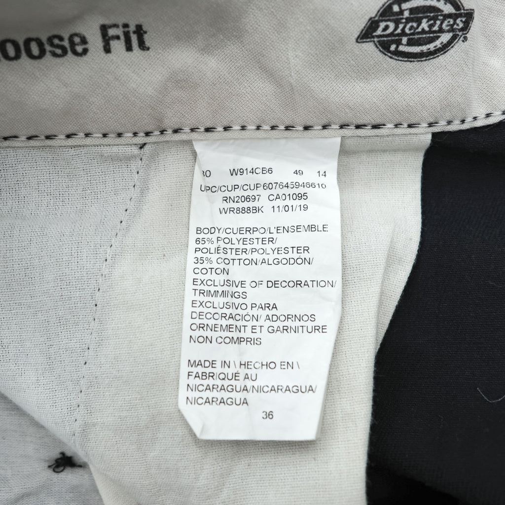 Dickies WR888BK Loose Fit Cargo Shorts Black Size 30