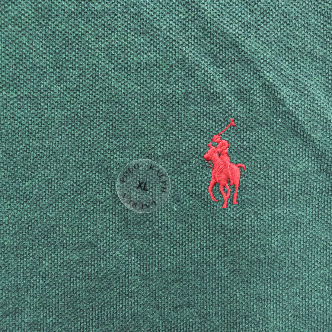 POLO RALPH LAUREN Classic Fit Green Cotton Polo Shirt Size XL Pony Embroidery