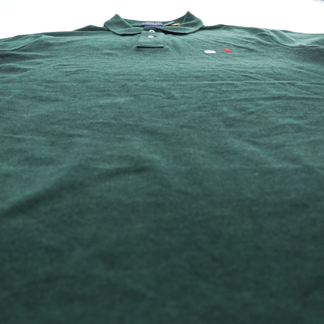 POLO RALPH LAUREN Classic Fit Green Cotton Polo Shirt Size XL Pony Embroidery
