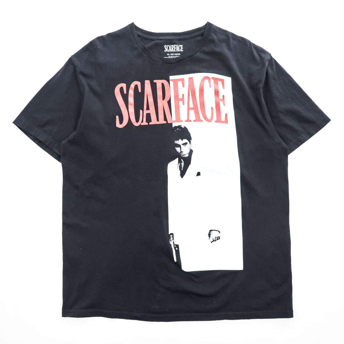 Scarface Movie Graphic T-Shirt Black Short Sleeve Tee Size XL Mad Engine
