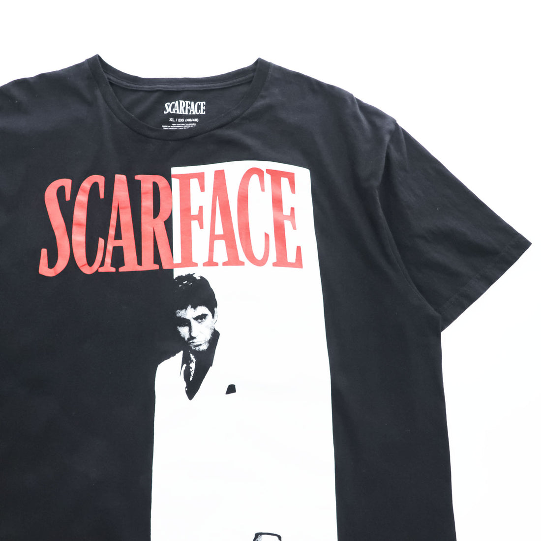 Scarface Movie Graphic T-Shirt Black Short Sleeve Tee Size XL Mad Engine