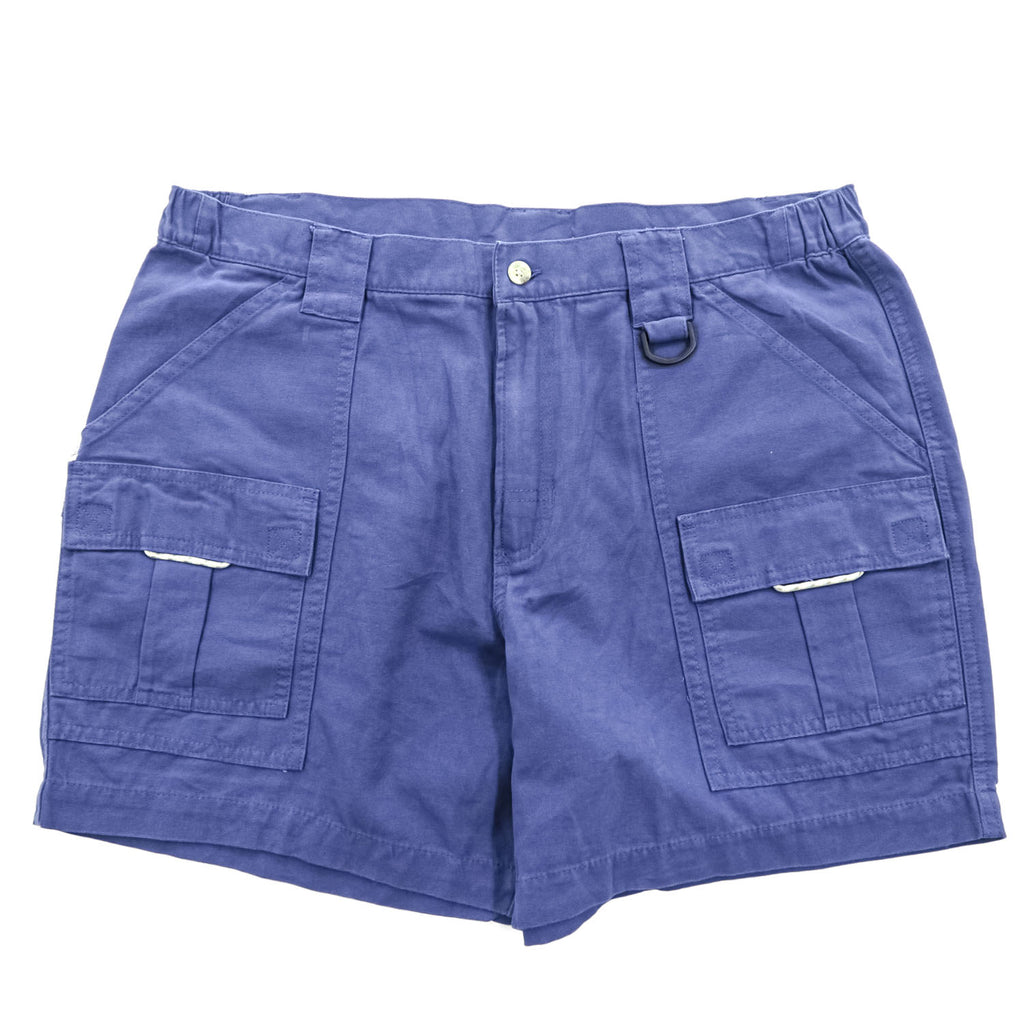 Columbia PFG Men's Cotton Cargo Fishing Shorts Blue Size L XM0118