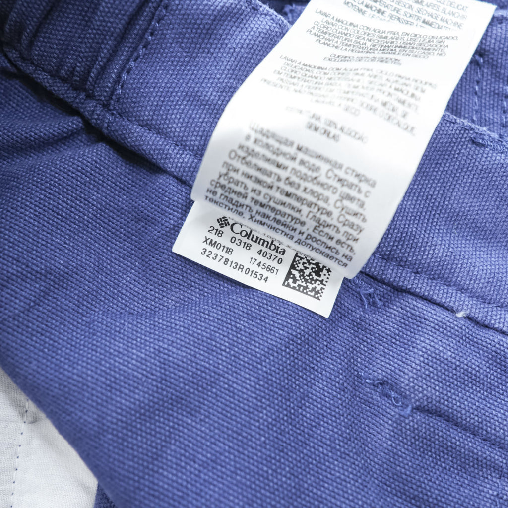 Columbia PFG Men's Cotton Cargo Fishing Shorts Blue Size L XM0118