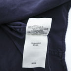 Eddie Bauer 90年代 半袖 ワークシャツ XL ネイビー ボックスシルエット ダブルポケット
