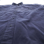 Eddie Bauer 90年代 半袖 ワークシャツ XL ネイビー ボックスシルエット ダブルポケット