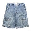 Levi Strauss Signature W34 Acid Wash Denim Cargo Shorts