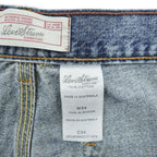 Levi Strauss Signature W34 Acid Wash Denim Cargo Shorts