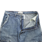 Levi Strauss Signature W34 Acid Wash Denim Cargo Shorts
