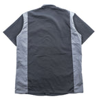 Dickies 半袖 ワークシャツ L ブラック グレー ボックスシルエット ダブルポケット WS508BKCH