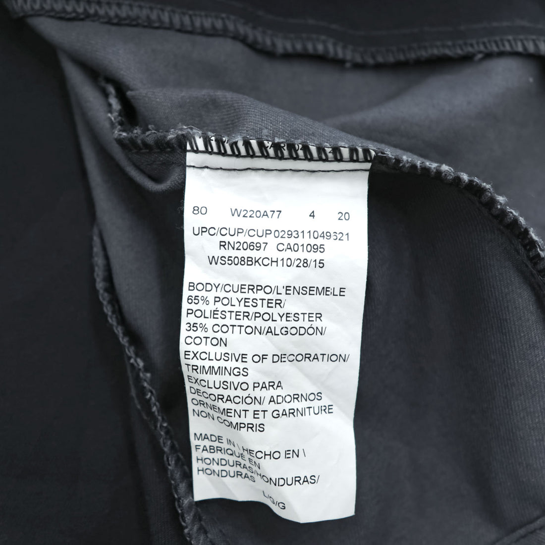 Dickies 半袖 ワークシャツ L ブラック グレー ボックスシルエット ダブルポケット WS508BKCH