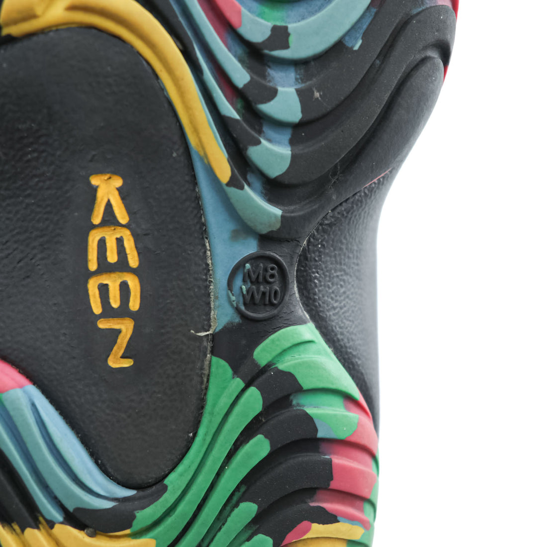 KEEN YOGUI ARTS Clog Sandals US 8 26cm Tie-Dye Multicolor