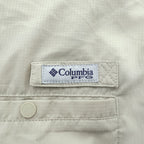 Columbia PFG Tamiami II Men's Beige Short Sleeve Fishing Shirt Size L FM7266