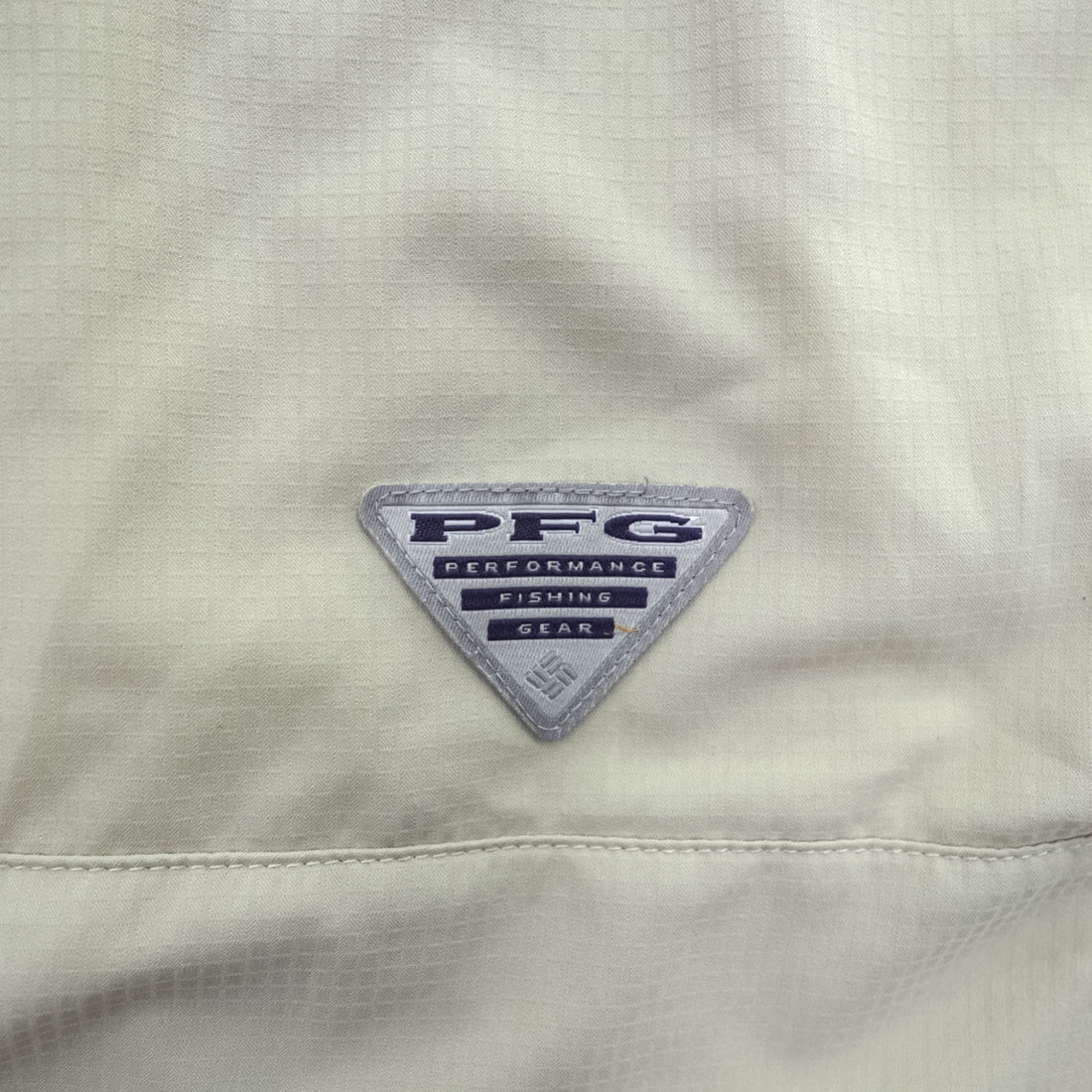 Columbia PFG Tamiami II Men's Beige Short Sleeve Fishing Shirt Size L FM7266