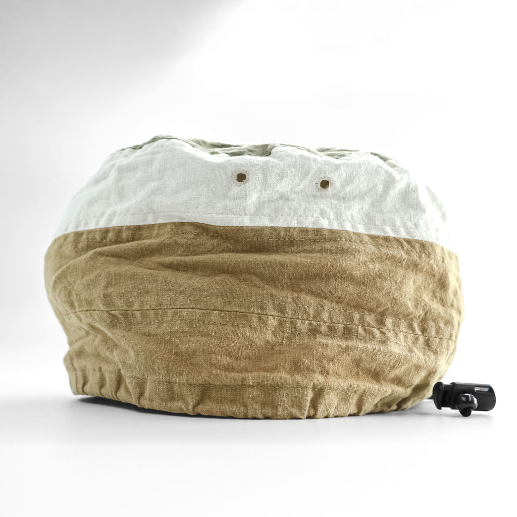 Phatee Wear NEW TAM Colorblock Tam Cap Beige Olive White Drawcord Japan Hat