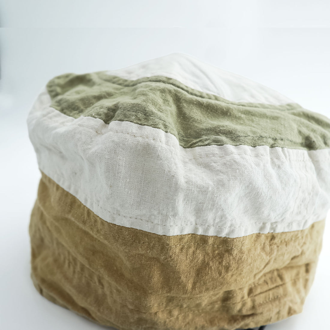 Phatee Wear NEW TAM Colorblock Tam Cap Beige Olive White Drawcord Japan Hat