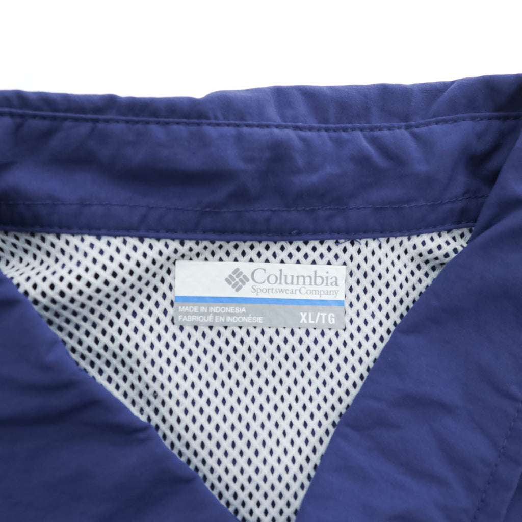 Columbia PFG 半袖 フィッシングシャツ OMNI-SHADE XL ネイビー メッシュ ビッグサイズ ボタンダウン XM7150