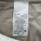 carhartt カーゴショーツ RELAXED FIT ショートパンツ ハーフパンツ L ベージュ リップストップ B357-DES