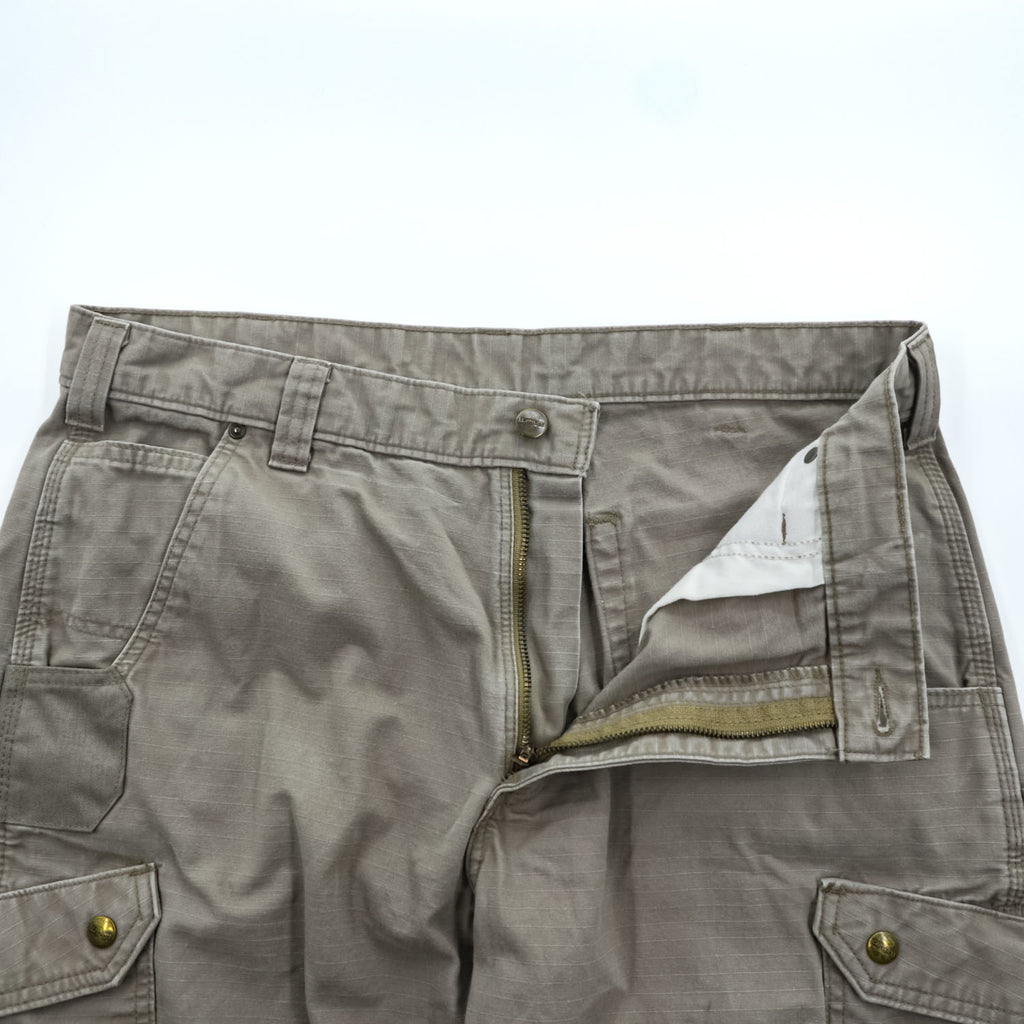 carhartt カーゴショーツ RELAXED FIT ショートパンツ ハーフパンツ L ベージュ リップストップ B357-DES