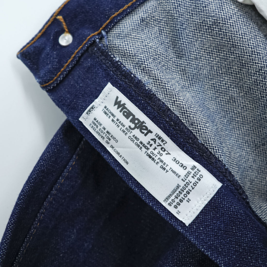 Wrangler デニムパンツ ジーンズ 13MWZ Cowboy Cut Original Fit インディゴ 濃紺 A707 3030