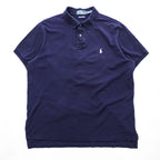 Polo by Ralph Lauren ピマコットン ストレッチメッシュ 半袖ポロシャツ ネイビー XL ポニー刺繍