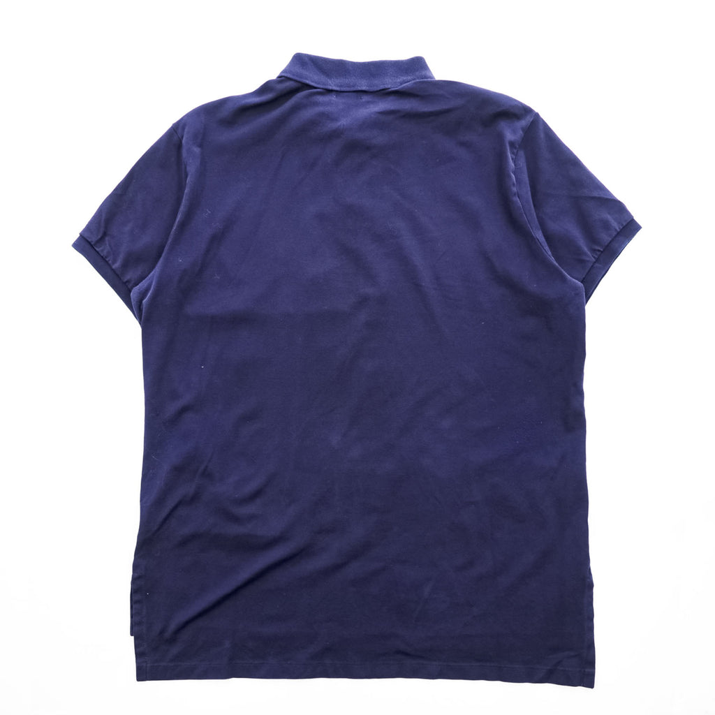 Polo by Ralph Lauren ピマコットン ストレッチメッシュ 半袖ポロシャツ ネイビー XL ポニー刺繍