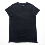 MM6 Maison Margiela カットオフ 半袖 スウェット ワンピース M ブラック イタリア製 S52CT0233