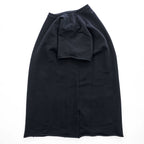 MM6 Maison Margiela カットオフ 半袖 スウェット ワンピース M ブラック イタリア製 S52CT0233
