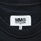 MM6 Maison Margiela カットオフ 半袖 スウェット ワンピース M ブラック イタリア製 S52CT0233