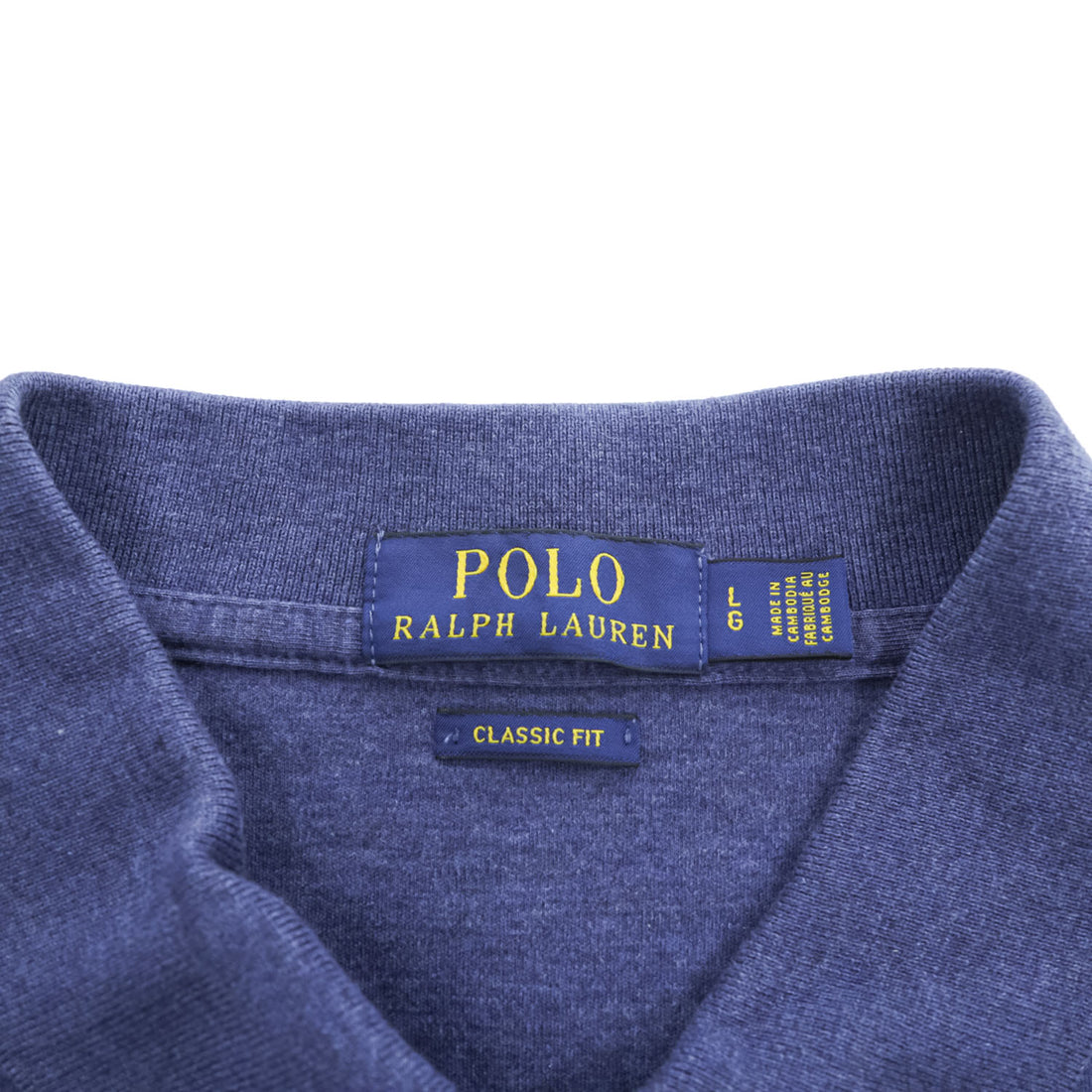 POLO RALPH LAUREN クラシックフィット 半袖 ポロシャツ L ブルー ポニー刺繍